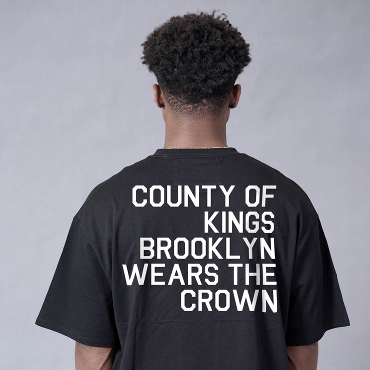 County of Kings Drop Shoulder T-Shirt (Black)