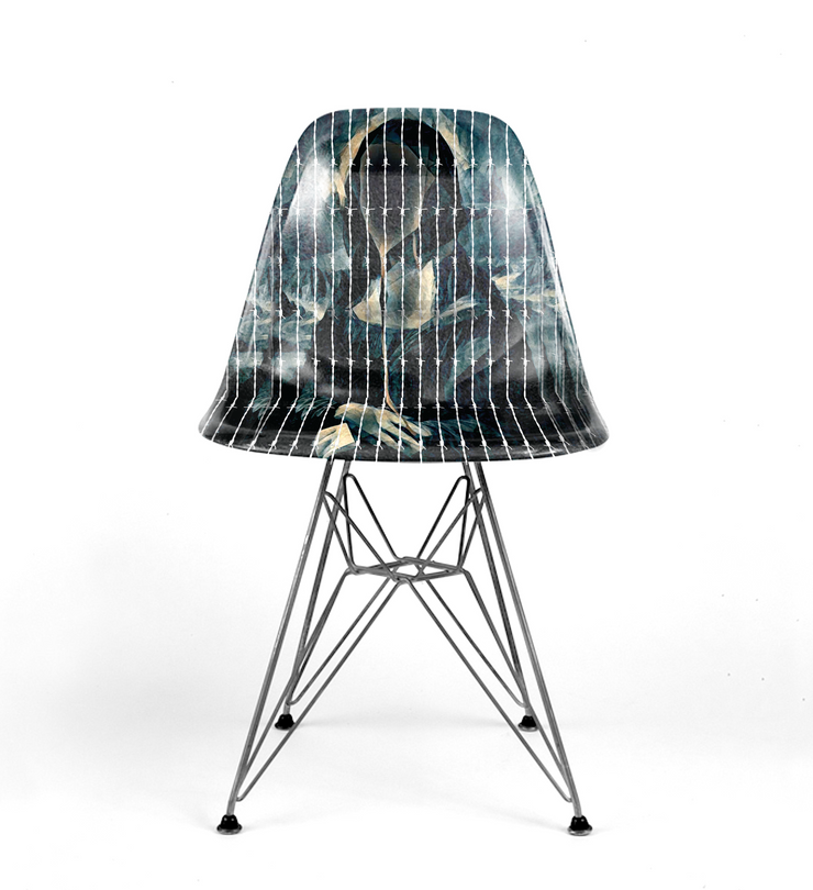 Lemonardo - Mona Lisa Barbed Wire Eames Chair