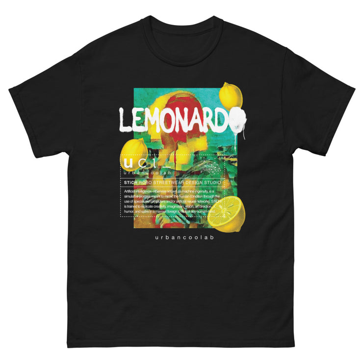 Lemonardo - Mona Lisa Lemon T-Shirt (Black)