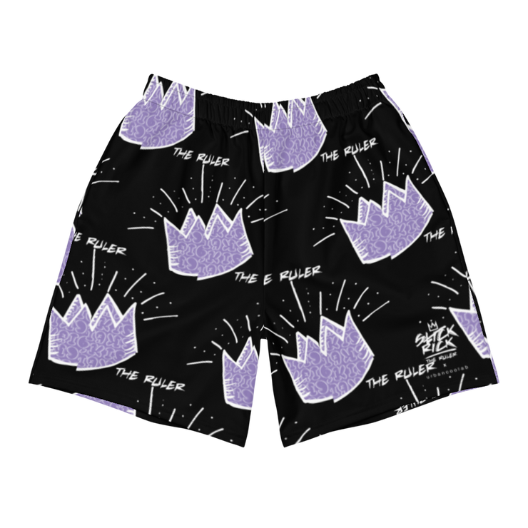 Slick Rick - The Crown All Over Shorts (Black)
