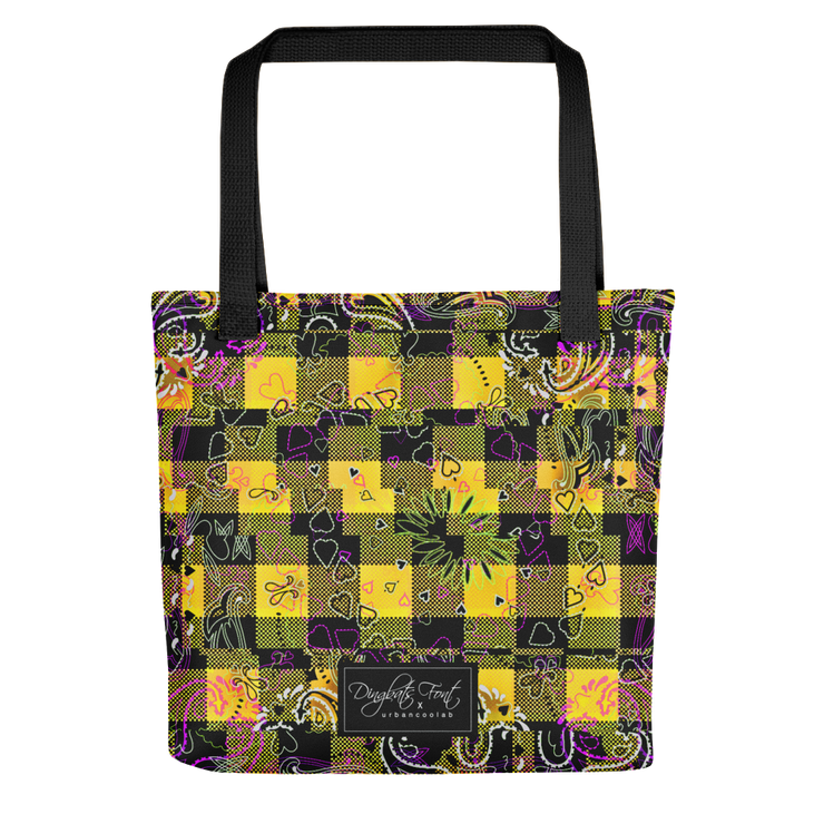 Psychedelic Paisley Tote Bag (Yellow)
