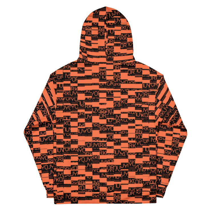 Jemini NUYORKA Pattern Orange Hoodie