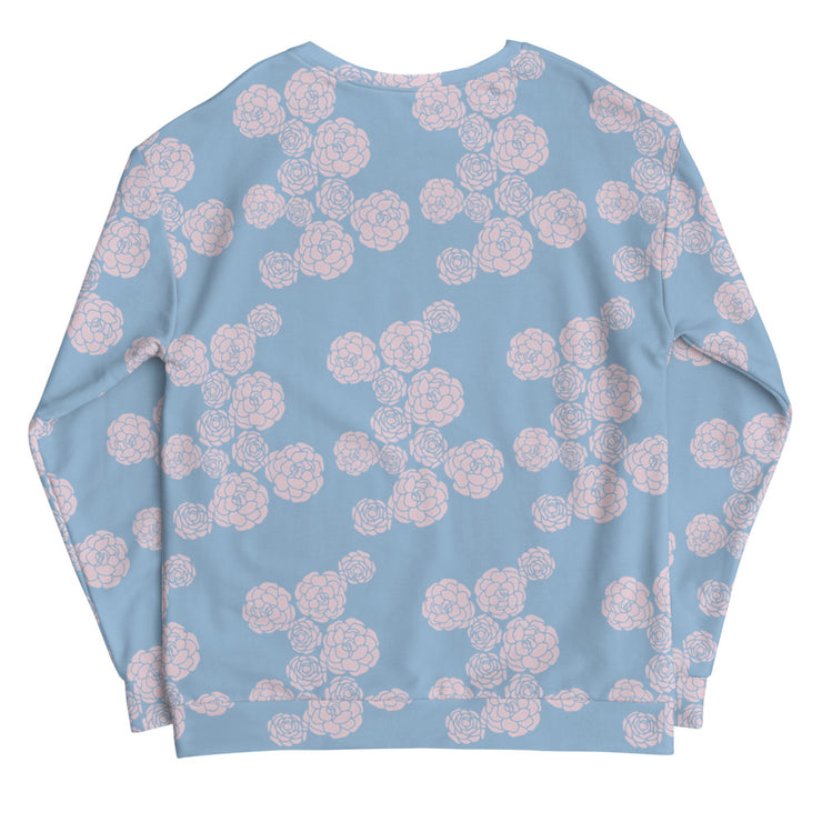 Delphine J - Floral Mix Sweatshirt (Blue)