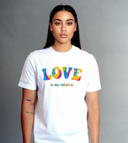 Love is my Religion T Shirt (White)