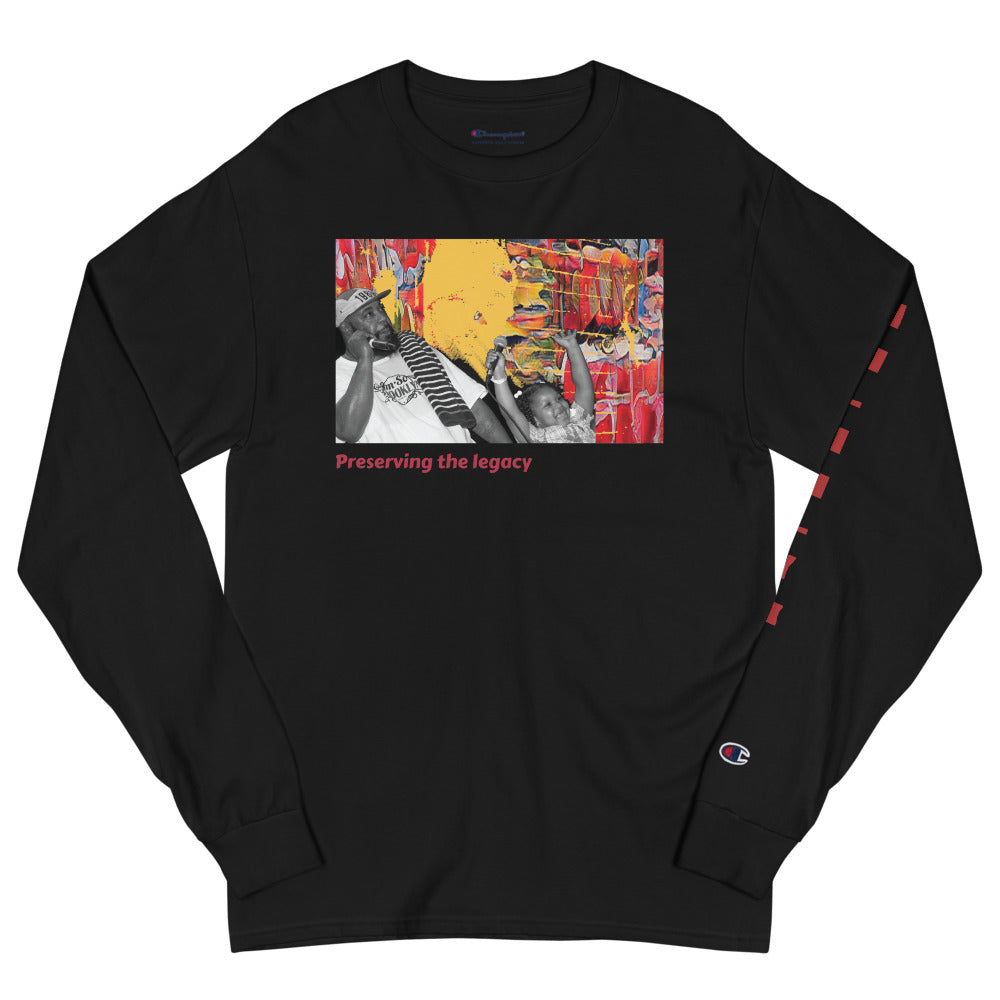 Graphic Tee Long Sleeve Burgundy Champion Shirt Men's Champion