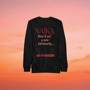 Naïka - New Philosophy Crewneck (Black)