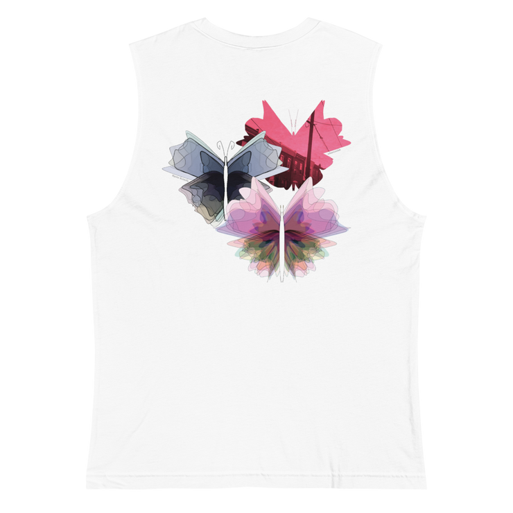 Bipolar Butterfly Muscle Shirt (White)